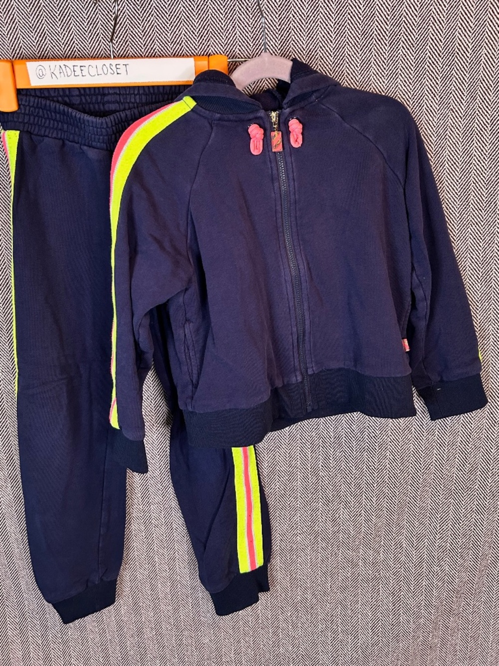 Billieblush 2 piece Navy sweatsuit